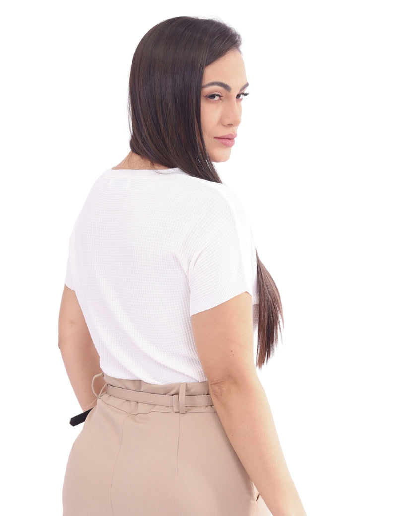 Blusa Feminina Modal com Decote Canoa