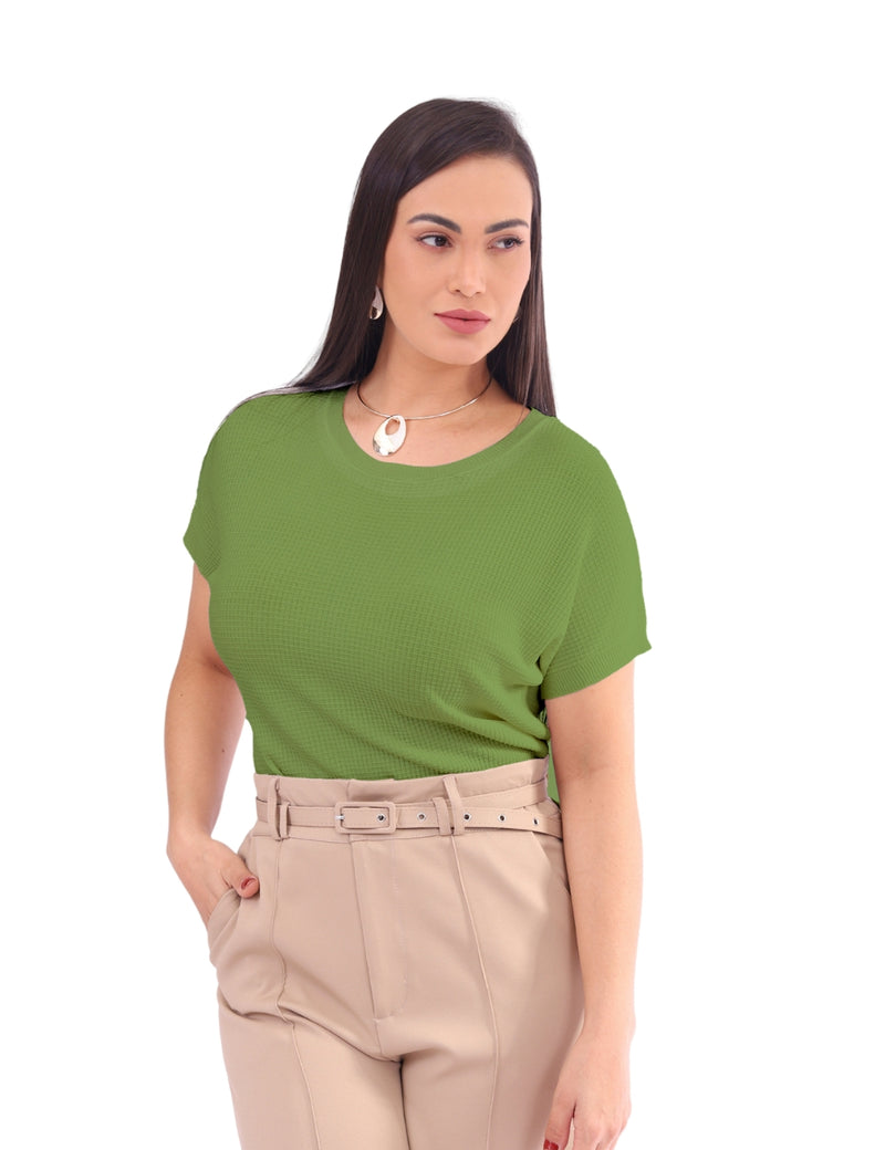 Blusa Feminina Modal com Decote Canoa