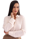 Camisa Feminina Social Básica Manga Longa
