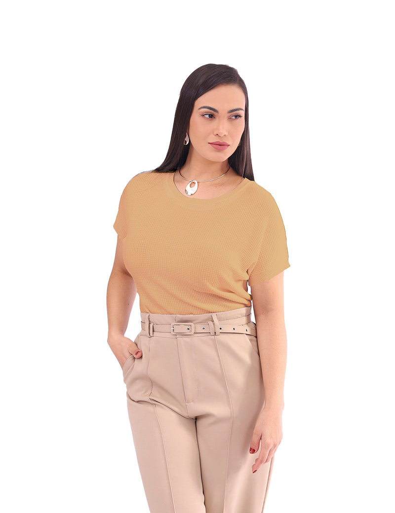 Blusa Feminina Modal com Decote Canoa